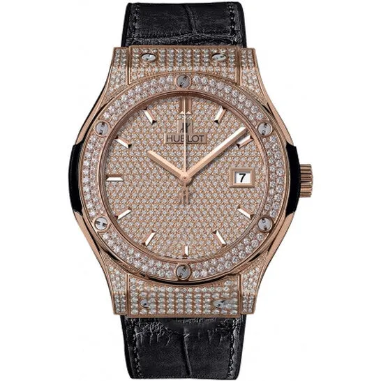 PreStyled Sets Original Hublot Classic Fusion 18K King Gold Diamond Automatic Mens Watch 542OX9010LR1704 JMS always PreStyled Sets Original Hublot Classic Fusion 18K King Gold Diamond Automatic Mens Watch 542OX9010LR1704 JMS always
