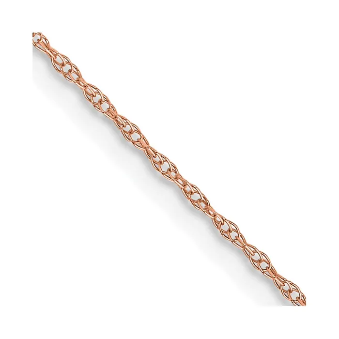 QGold 14K Rose Gold 16 inch Carded 6mm Cable Rope with Spring Ring Clasp Chain Necklace Necklaces QGold 14K Rose Gold 16 inch Carded 6mm Cable Rope with Spring Ring Clasp Chain Necklace Necklaces