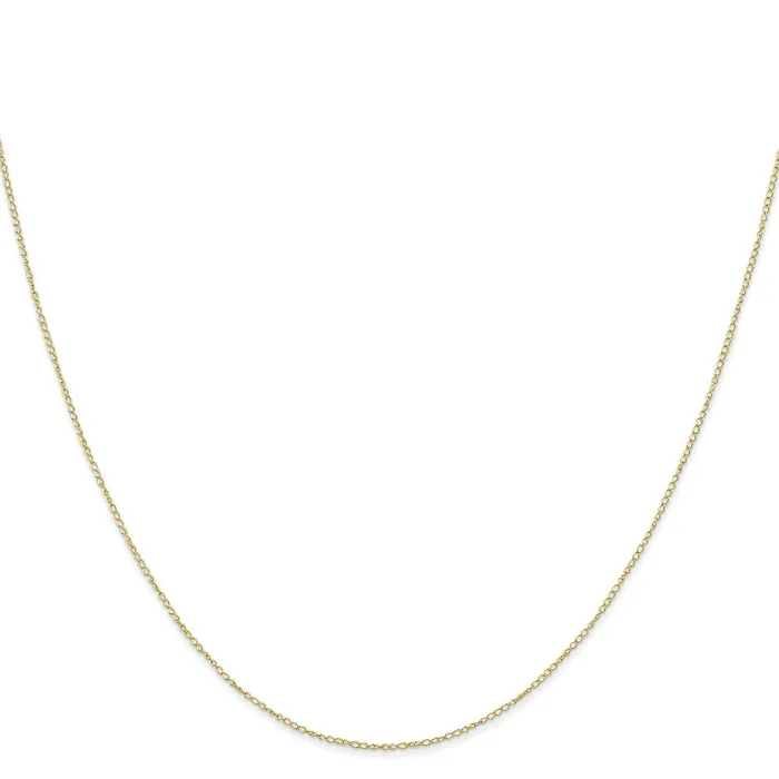 QGold Necklaces 10K Yellow Gold 42mm Carded Curb Chain Necklace QGold Necklaces 10K Yellow Gold 42mm Carded Curb Chain Necklace