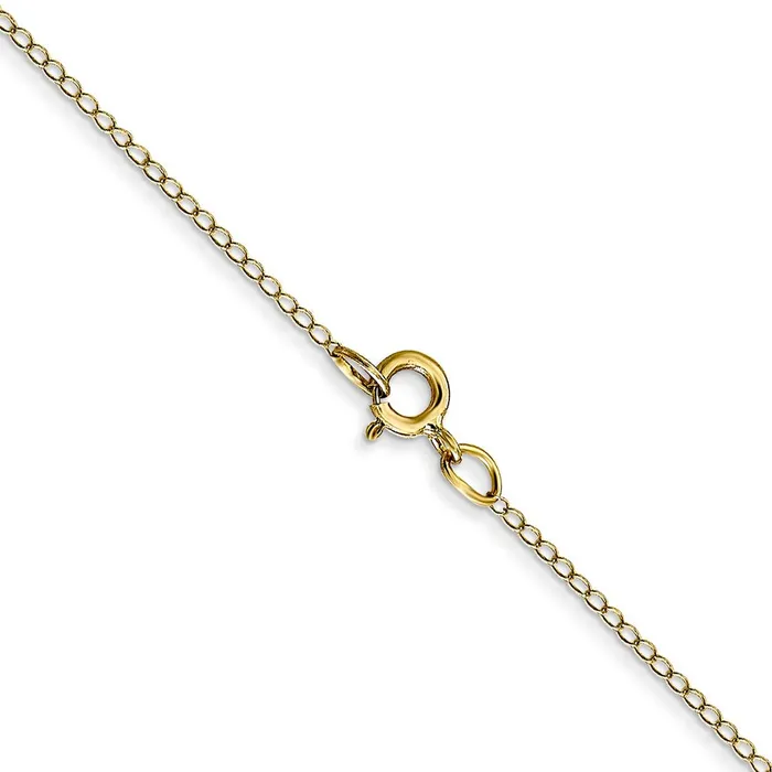 QGold Necklaces 10K Yellow Gold 42mm Carded Curb Chain Necklace QGold Necklaces 10K Yellow Gold 42mm Carded Curb Chain Necklace
