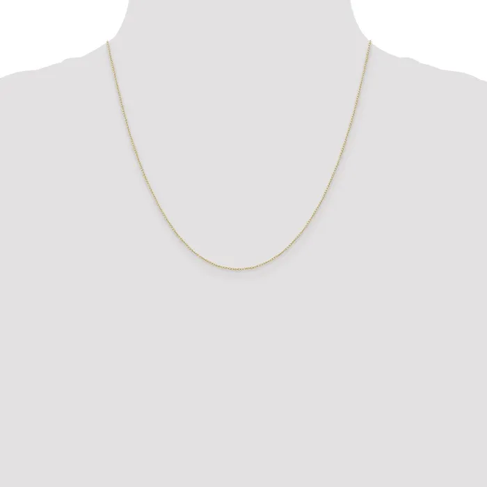 QGold Necklaces 10K Yellow Gold 42mm Carded Curb Chain Necklace QGold Necklaces 10K Yellow Gold 42mm Carded Curb Chain Necklace