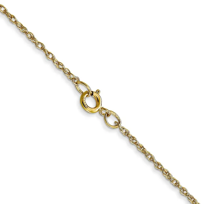 QGold Necklaces 10K Yellow Gold 95mm Carded Cable Rope Chain Necklace QGold Necklaces 10K Yellow Gold 95mm Carded Cable Rope Chain Necklace