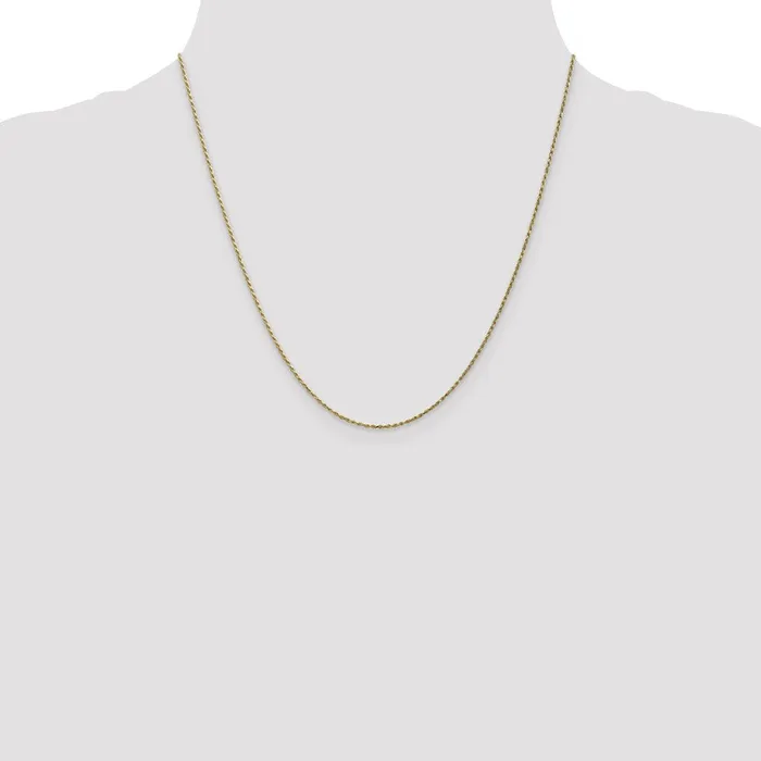 QGold Necklaces 10K Yellow Gold 95mm Carded Cable Rope Chain Necklace QGold Necklaces 10K Yellow Gold 95mm Carded Cable Rope Chain Necklace