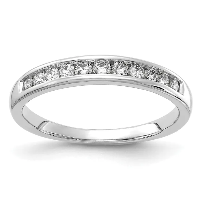 Rings 14k White Gold 13 Ct Lab Grown Diamond VSSI G Channel Set Band Ring Goldia Rings 14k White Gold 13 Ct Lab Grown Diamond VSSI G Channel Set Band Ring Goldia
