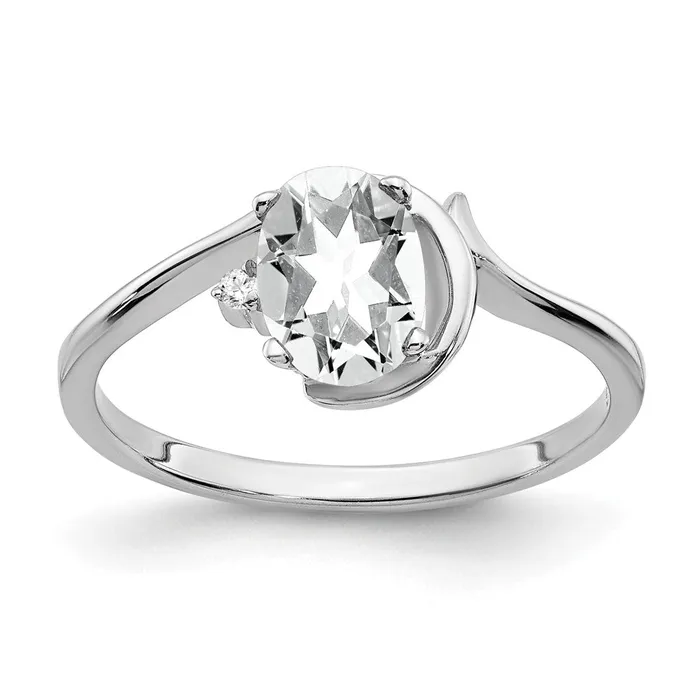 Rings 14k White Gold 7x5mm Oval Cubic Zirconia AA Real Diamond ring goldiaca Rings 14k White Gold 7x5mm Oval Cubic Zirconia AA Real Diamond ring goldiaca