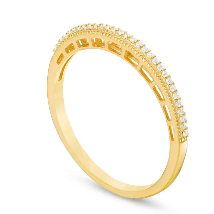 Rings Goldia 005 CT TW Natural Diamond Antique VintageStyle Wedding Band in Solid 10K Yellow Gold Rings Goldia 005 CT TW Natural Diamond Antique VintageStyle Wedding Band in Solid 10K Yellow Gold
