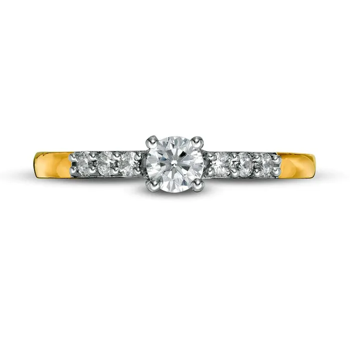 Rings Goldia 033 CT TW Natural Diamond Engagement Ring in Solid 10K Yellow Gold Rings Goldia 033 CT TW Natural Diamond Engagement Ring in Solid 10K Yellow Gold