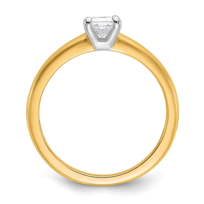 Rings Goldia 14k Twotone 12 Ct Lab Grown Diamond VSSI G Princess Solitare Engagement Ring