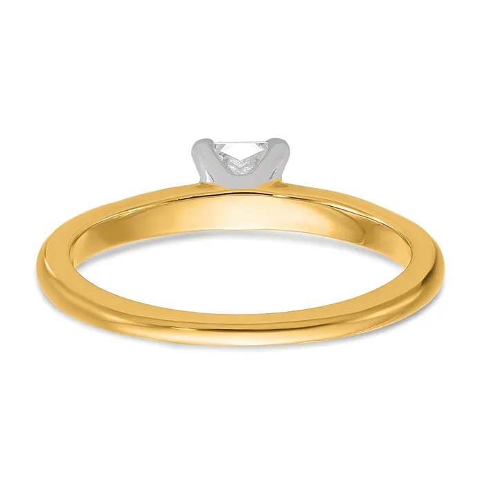 Rings Goldia 14k Twotone 12 Ct Lab Grown Diamond VSSI G Princess Solitare Engagement Ring