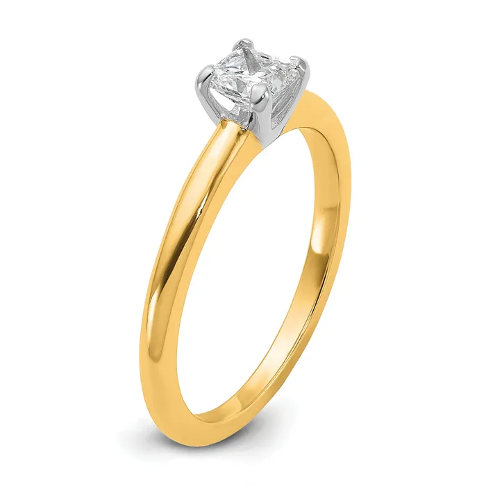 Rings Goldia 14k Twotone 12 Ct Lab Grown Diamond VSSI G Princess Solitare Engagement Ring