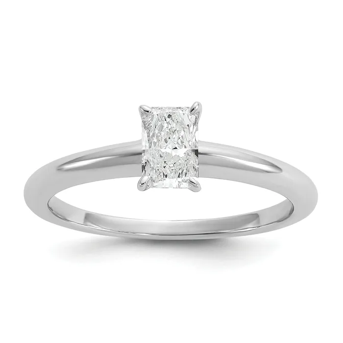 Rings Goldia 14k White Gold 12 Ct Lab Grown Diamond VSSI G Radiant Solitare Engagement Ring