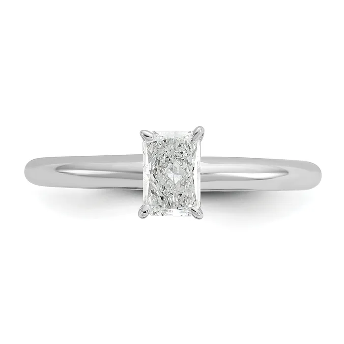 Rings Goldia 14k White Gold 12 Ct Lab Grown Diamond VSSI G Radiant Solitare Engagement Ring