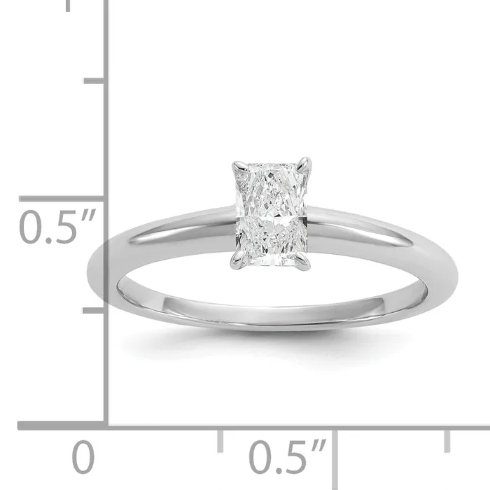 Rings Goldia 14k White Gold 12 Ct Lab Grown Diamond VSSI G Radiant Solitare Engagement Ring