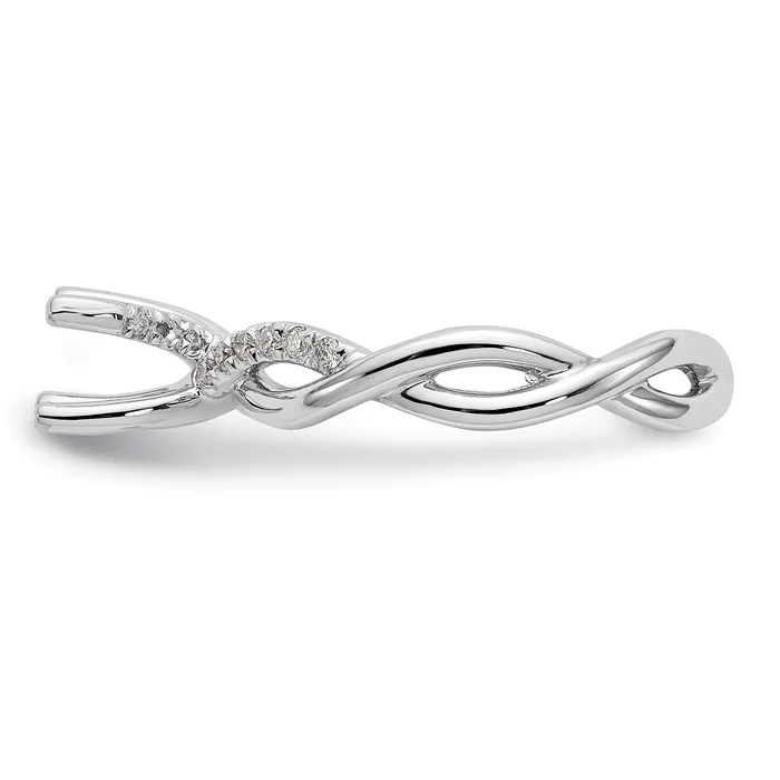 Rings Goldia 14k White Gold 15 Ct Lab Grown Diamond VSSI G 34 Ct Center Round Bypass Engagement Ring