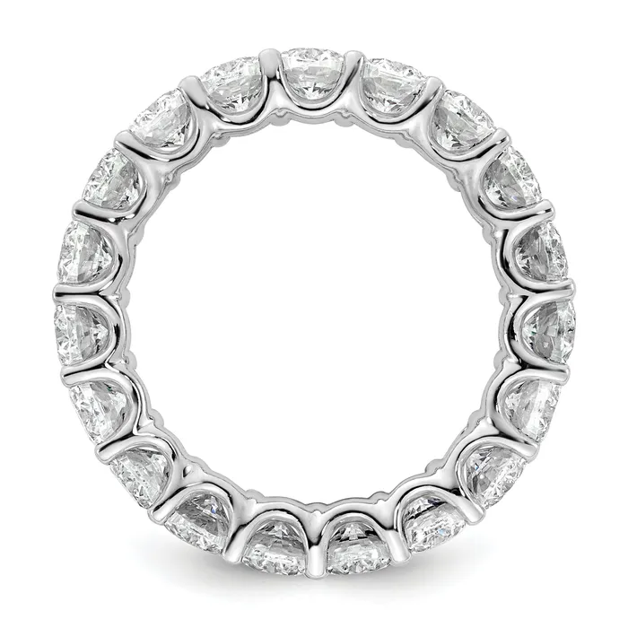 Rings Goldia 14k White Gold 14KW Oval Lab Grown Diamond VSSI G Eternity Band Ring