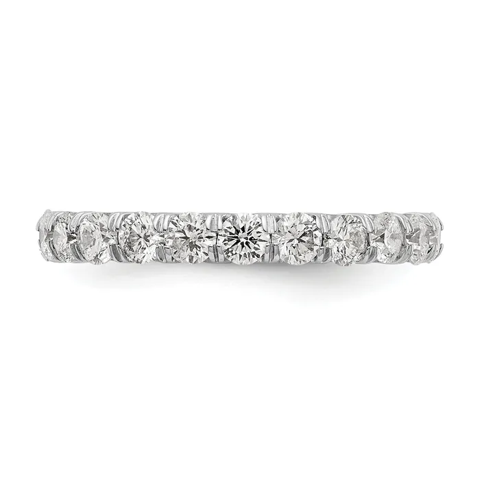 Rings Goldia 14k White Gold 2 Ct Lab Grown Diamond VSSI G Shared Prong Eternity Band Ring