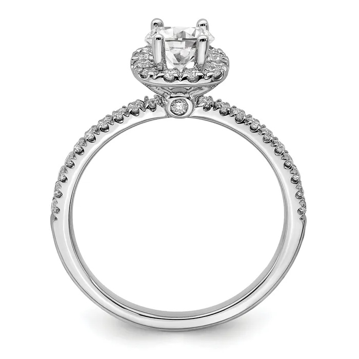 Rings Goldia 14k White Gold 34 Ct Lab Grown Diamond VSSI G Round Halo Engagement Ring