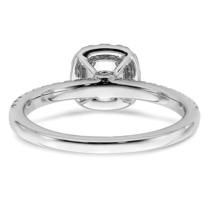 Rings Goldia 14k White Gold 34 Ct Lab Grown Diamond VSSI G Round Halo Engagement Ring