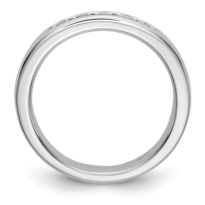 Rings Goldia 14k White Gold 5Stone 13 carat Round Diamond Complete Channel Band