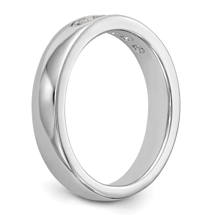 Rings Goldia 14k White Gold 5Stone 13 carat Round Diamond Complete Channel Band