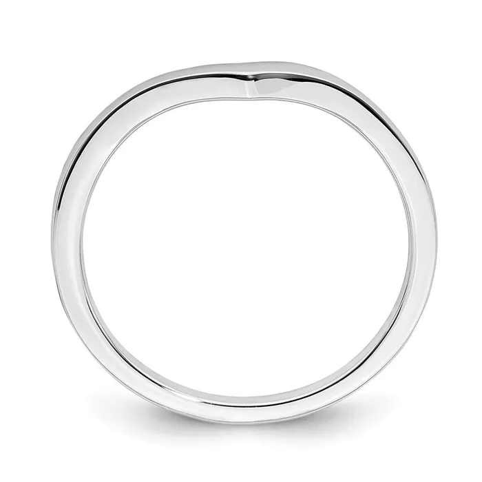 Rings Goldia 14k White Gold Contoured Band