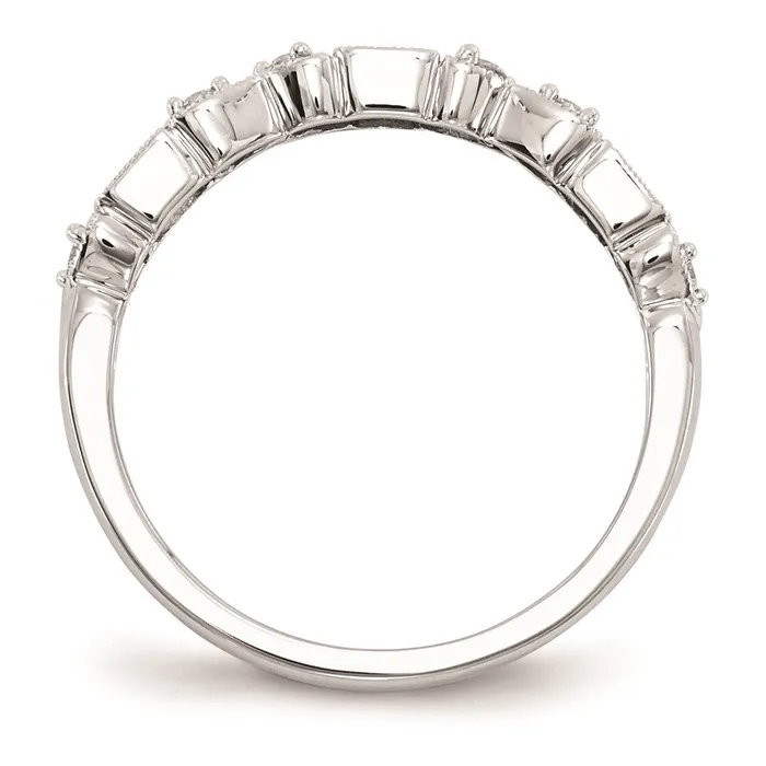Rings Goldia 14k White Gold Real Diamond u0026 Emerald Ring