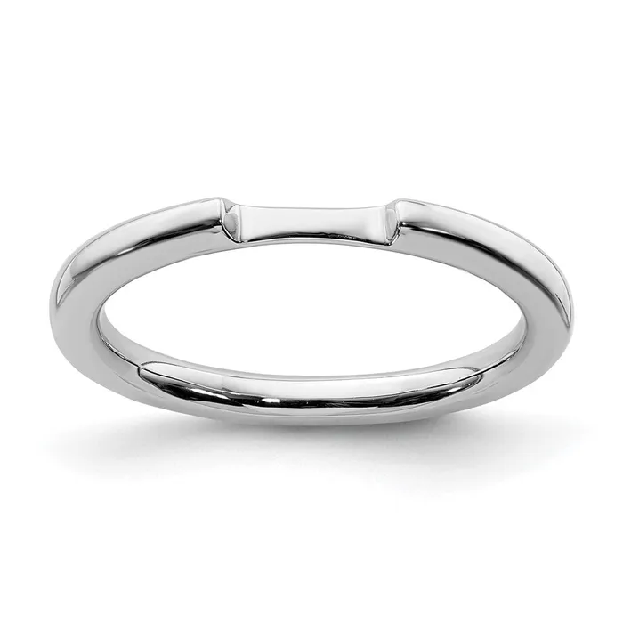 Rings Goldia 14K White Gold Real Diamond Wedding Band