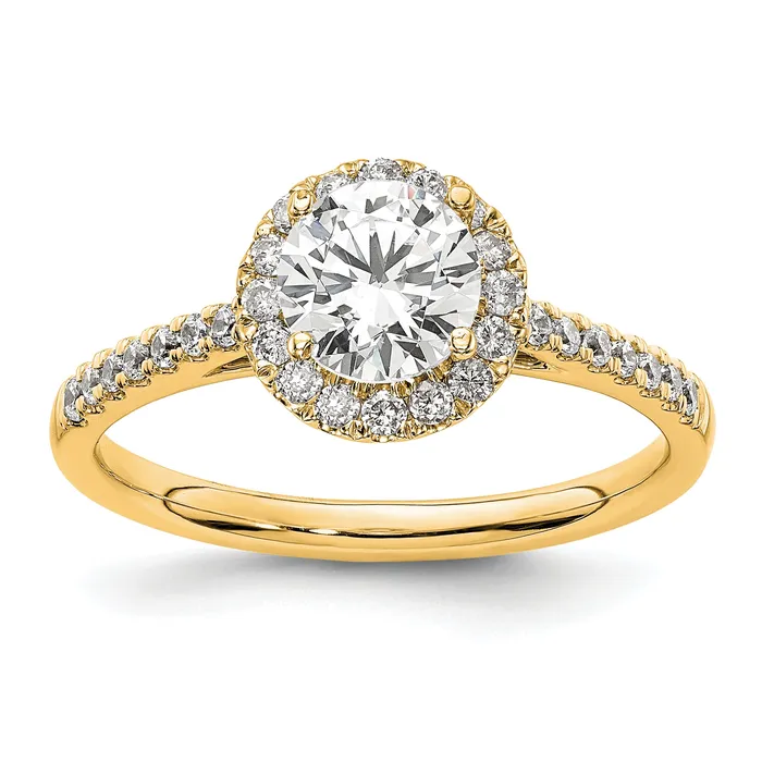 Rings Goldia 14k Yellow Gold 14 Ct Lab Grown Diamond VSSI G 1 Ct Center Halo Engagement Ring Rings Goldia 14k Yellow Gold 14 Ct Lab Grown Diamond VSSI G 1 Ct Center Halo Engagement Ring