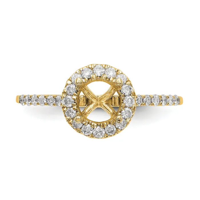 Rings Goldia 14k Yellow Gold 14 Ct Lab Grown Diamond VSSI G 1 Ct Center Halo Engagement Ring