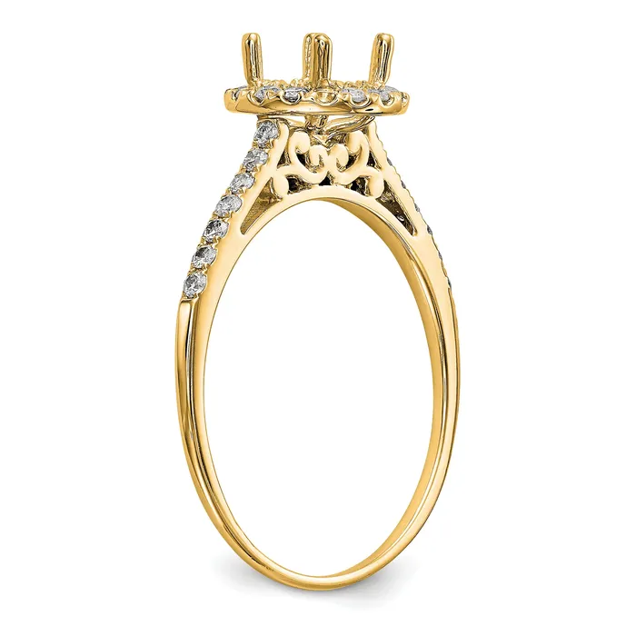 Rings Goldia 14k Yellow Gold 14 Ct Lab Grown Diamond VSSI G 1 Ct Center Halo Engagement Ring