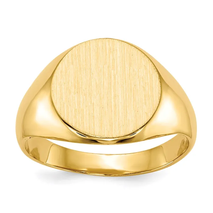 Rings Goldia 14K Yellow Gold 115x120mm Closed Back Signet Ring
