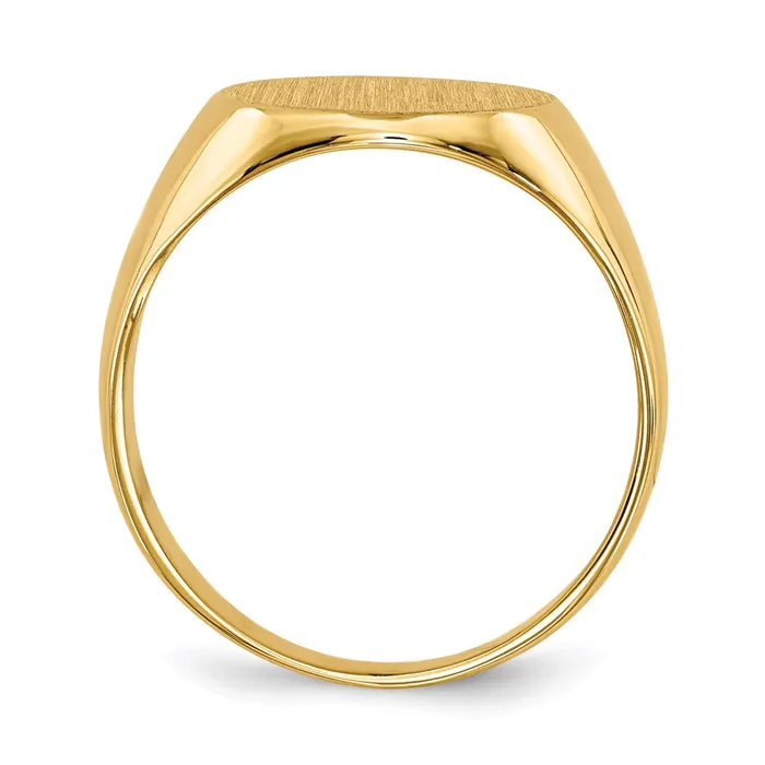 Rings Goldia 14K Yellow Gold 115x120mm Closed Back Signet Ring