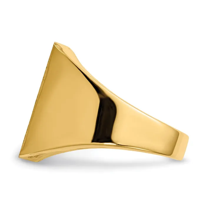 Rings Goldia 14K Yellow Gold 150x1700mm Closed Back Mens Signet Ring