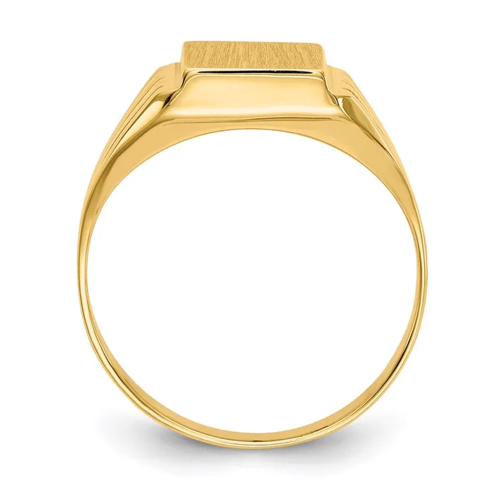 Rings Goldia 14K Yellow Gold 90x80mm Open Back Signet Ring