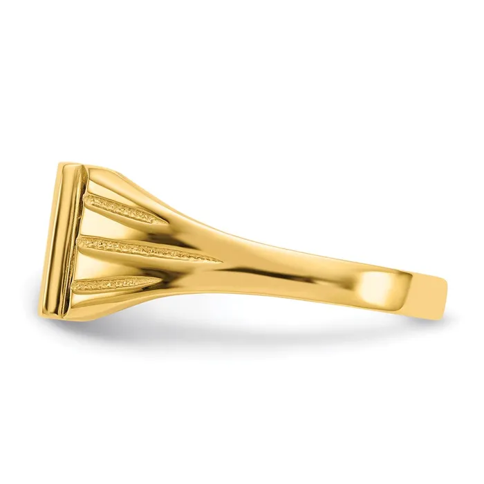 Rings Goldia 14K Yellow Gold 90x80mm Open Back Signet Ring