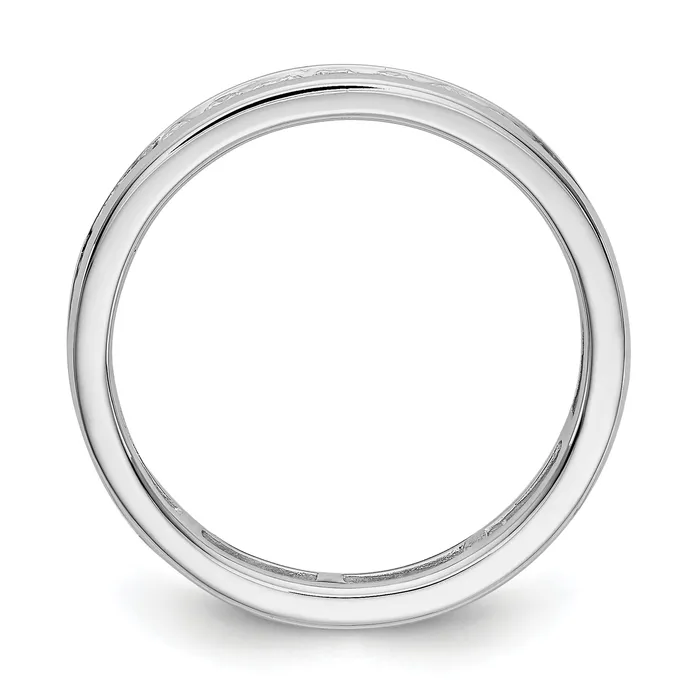 Rings Goldiacom 1Ct Natural Diamond Womens Eternity Wedding Band Ring in 14k White Gold