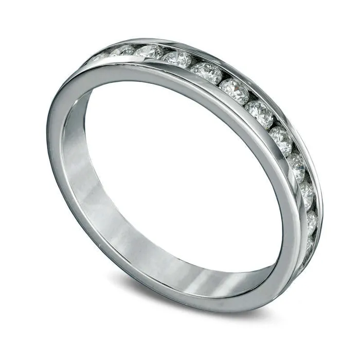 Rings Goldia Previously Owned 050 CT TW Natural Diamond Anniversary Band in Solid 10K White Gold Rings Goldia Previously Owned 050 CT TW Natural Diamond Anniversary Band in Solid 10K White Gold