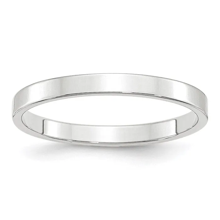 Rings Goldia Solid 10K White Gold 25mm Light Weight Flat MensWomens Wedding Band Ring Size 9 Rings Goldia Solid 10K White Gold 25mm Light Weight Flat MensWomens Wedding Band Ring Size 9
