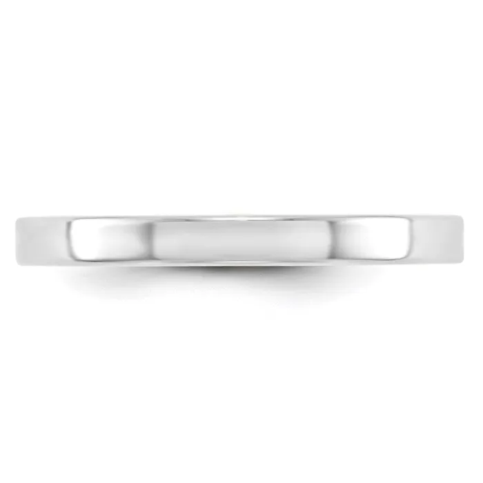 Rings Goldia Solid 10K White Gold 25mm Light Weight Flat MensWomens Wedding Band Ring Size 9 Rings Goldia Solid 10K White Gold 25mm Light Weight Flat MensWomens Wedding Band Ring Size 9