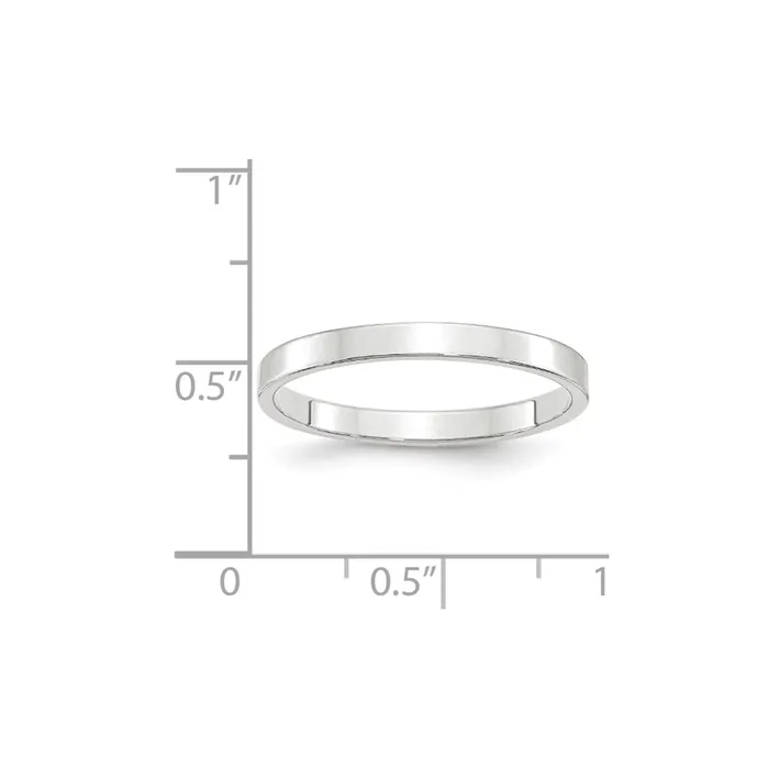 Rings Goldia Solid 10K White Gold 25mm Light Weight Flat MensWomens Wedding Band Ring Size 9 Rings Goldia Solid 10K White Gold 25mm Light Weight Flat MensWomens Wedding Band Ring Size 9
