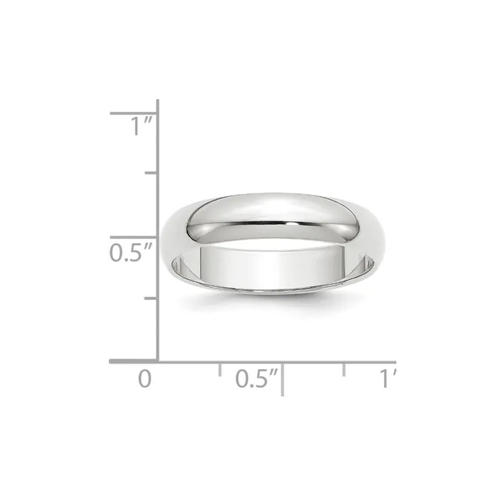 Rings Goldia Solid 10K White Gold 5mm Half Round MensWomens Wedding Band Ring Size 14 Rings Goldia Solid 10K White Gold 5mm Half Round MensWomens Wedding Band Ring Size 14