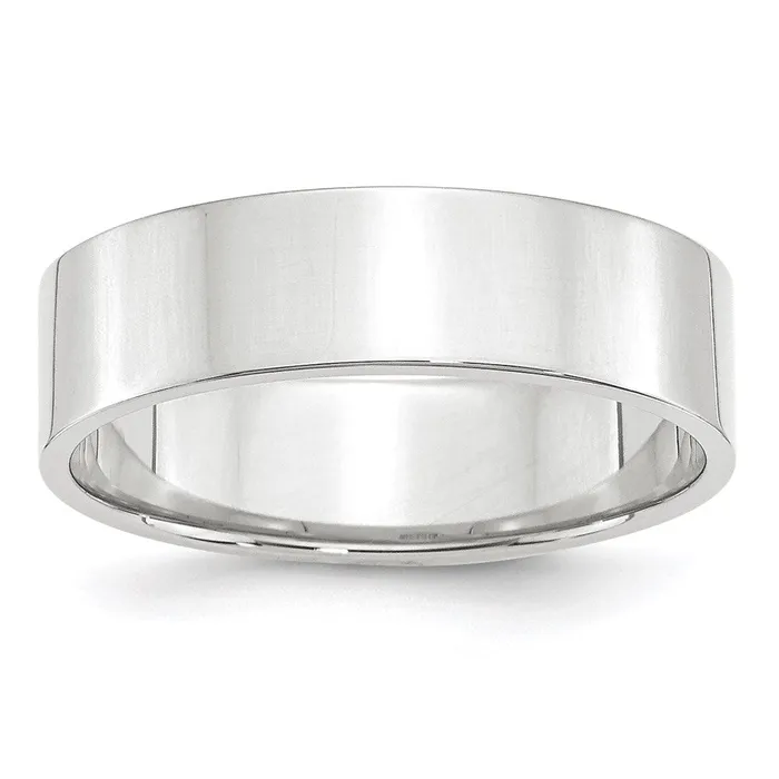 Rings Goldia Solid 10K White Gold 6mm Light Weight Flat MensWomens Wedding Band Ring Size 55 Rings Goldia Solid 10K White Gold 6mm Light Weight Flat MensWomens Wedding Band Ring Size 55