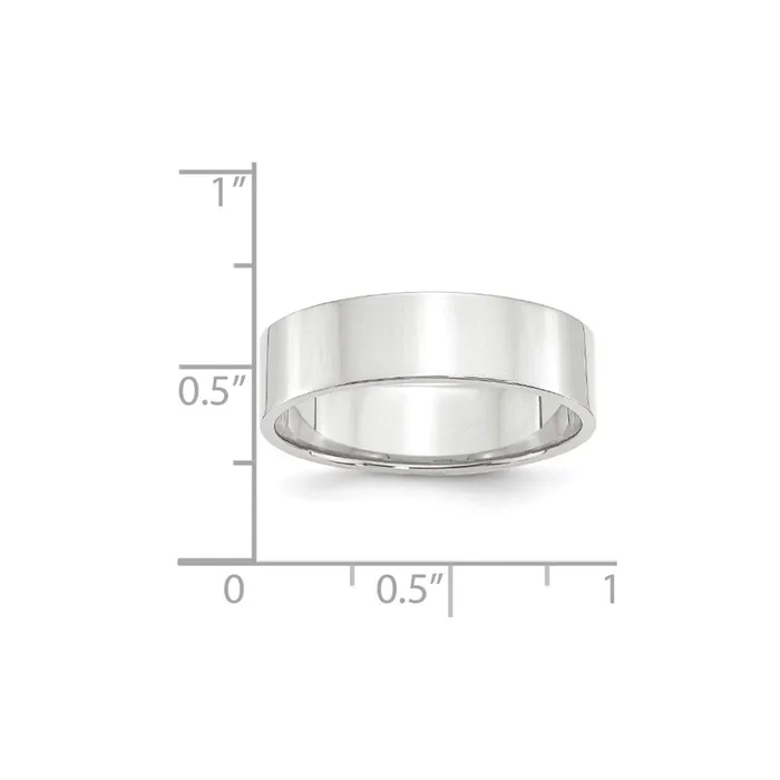 Rings Goldia Solid 10K White Gold 6mm Light Weight Flat MensWomens Wedding Band Ring Size 55 Rings Goldia Solid 10K White Gold 6mm Light Weight Flat MensWomens Wedding Band Ring Size 55