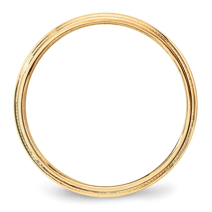 Rings Goldia Solid 10K Yellow Gold 3mm Light Weight Milgrain Half Round MensWomens Wedding Band Ring Size 65 Rings Goldia Solid 10K Yellow Gold 3mm Light Weight Milgrain Half Round MensWomens Wedding Band Ring Size 65