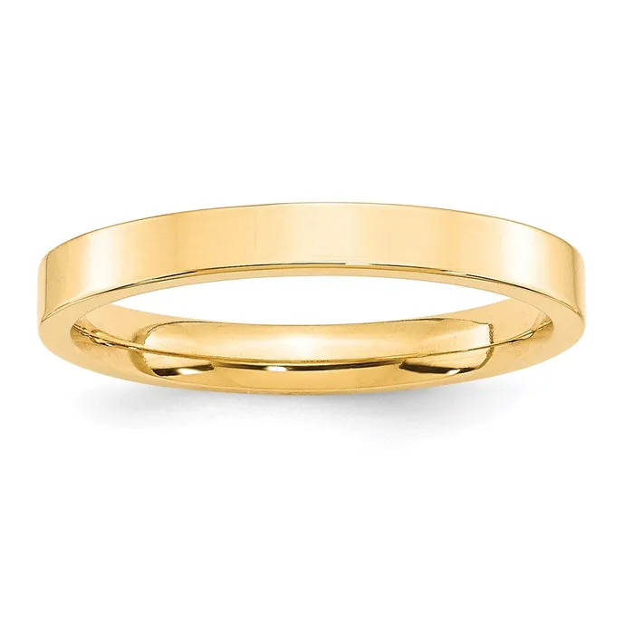 Rings Goldia Solid 10K Yellow Gold 3mm Standard Flat Comfort Fit MensWomens Wedding Band Ring Size 9 Rings Goldia Solid 10K Yellow Gold 3mm Standard Flat Comfort Fit MensWomens Wedding Band Ring Size 9