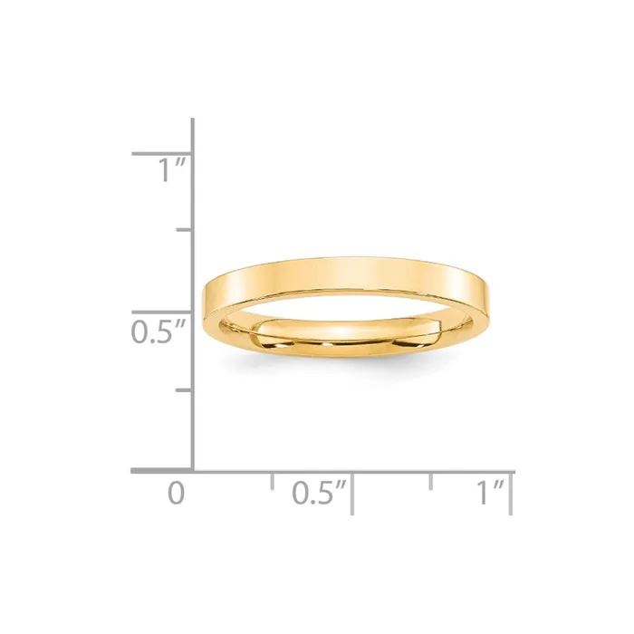 Rings Goldia Solid 10K Yellow Gold 3mm Standard Flat Comfort Fit MensWomens Wedding Band Ring Size 9 Rings Goldia Solid 10K Yellow Gold 3mm Standard Flat Comfort Fit MensWomens Wedding Band Ring Size 9