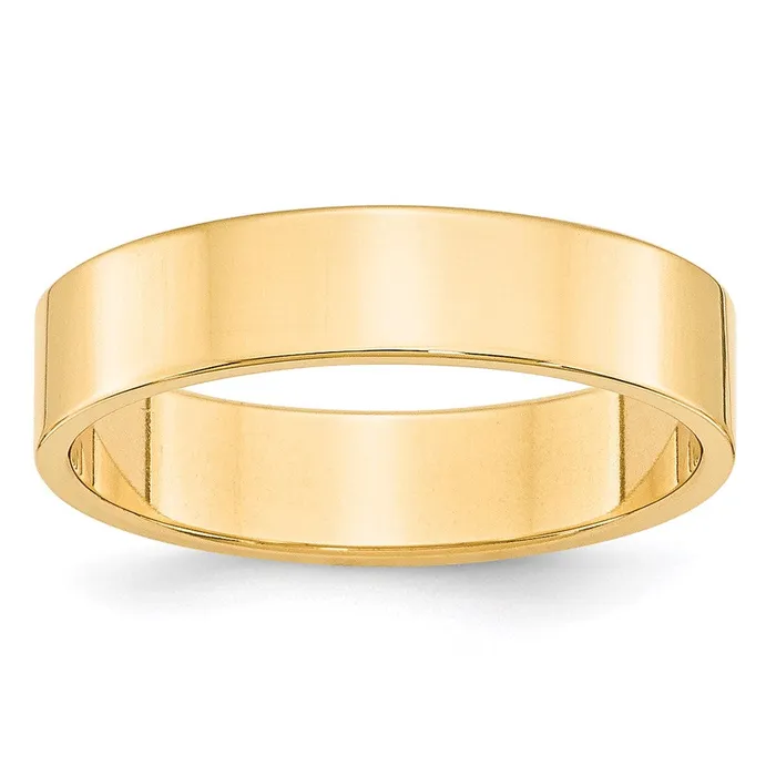 Rings Goldia Solid 10K Yellow Gold 5mm Light Weight Flat MensWomens Wedding Band Ring Size 11 Rings Goldia Solid 10K Yellow Gold 5mm Light Weight Flat MensWomens Wedding Band Ring Size 11