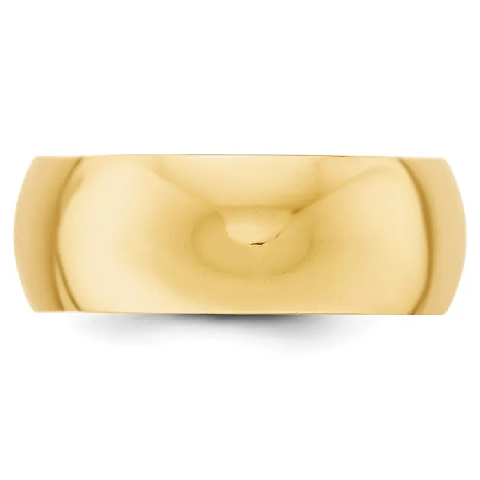 Rings Goldia Solid 10K Yellow Gold 8mm HalfRound Wedding MensWomens Wedding Band Ring Size 8 Rings Goldia Solid 10K Yellow Gold 8mm HalfRound Wedding MensWomens Wedding Band Ring Size 8