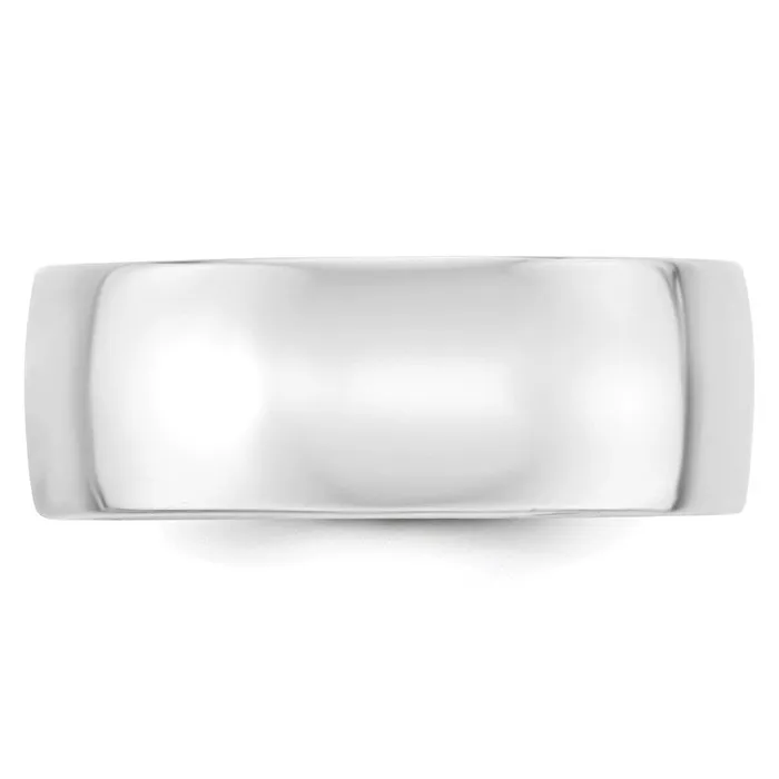 Rings Goldia Solid 14K White Gold 8mm Light Weight Comfort Fit MensWomens Wedding Band Ring Size 6 Rings Goldia Solid 14K White Gold 8mm Light Weight Comfort Fit MensWomens Wedding Band Ring Size 6