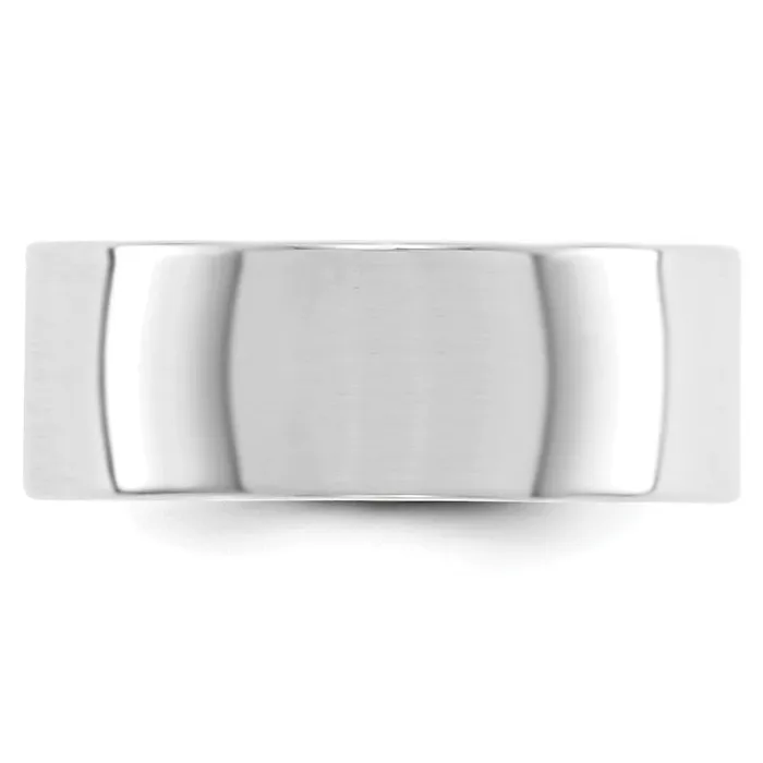 Rings Goldia Solid 14K White Gold 8mm Light Weight Flat MensWomens Wedding Band Ring Size 125 Rings Goldia Solid 14K White Gold 8mm Light Weight Flat MensWomens Wedding Band Ring Size 125